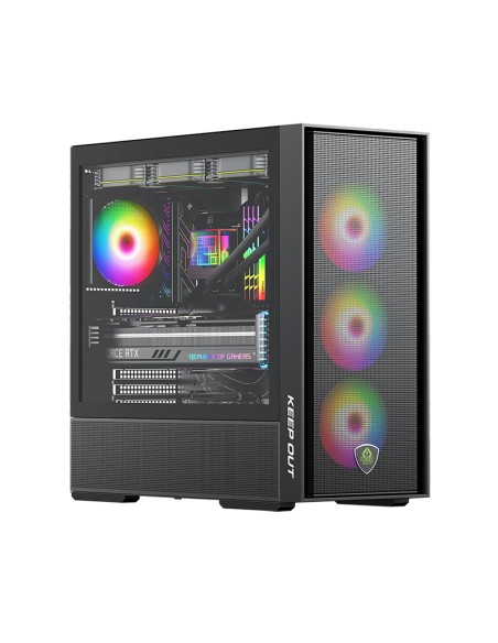 XC-805 MESH carcasa de ordenador Torre Negro