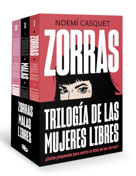 Pack Trilogia Zorras contiene los titulos Zorras Malas Libres