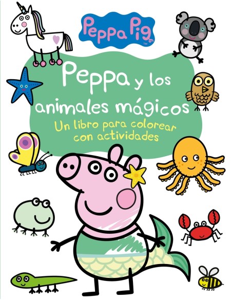 Peppa y los animales magicos Actividades para colorear