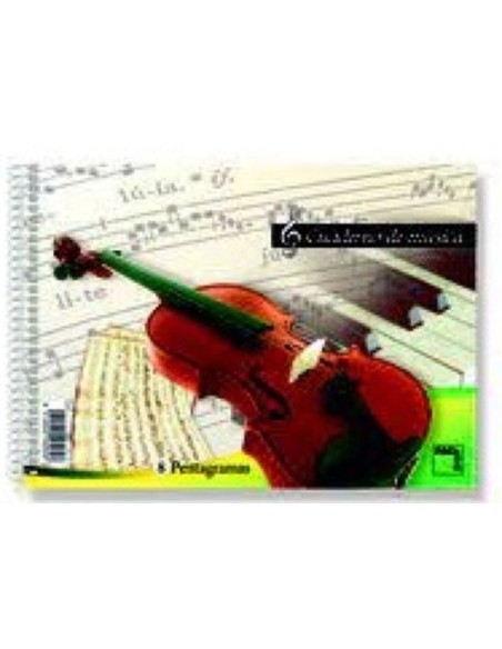 Paq 20 bloc de musica 20h 8 pentagramas 80g pacsa