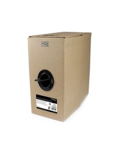 Rollo Bobina Bulk de 304,8m de Cable de Red Gigabit Ethernet Cat6 Sólido Certificado CMR - Cable Cat 6 Negro 2