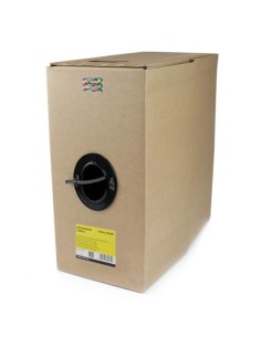 Rollo Bobina de 304,8m de Cable de Red Sólido Bulk a Granel UTP Cat6 Gris Certificado CMR (Riser) RJ45 2