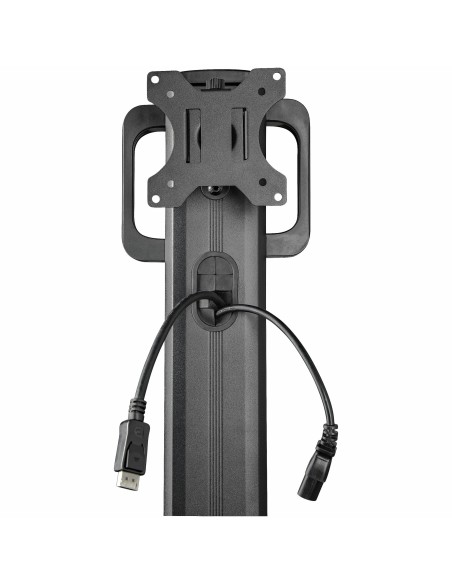 Carrito Ergonómico con Ajuste de Altura para Estación de Trabajo Móvil - con Soporte VESA para Monitor - con Soporte para CPU -