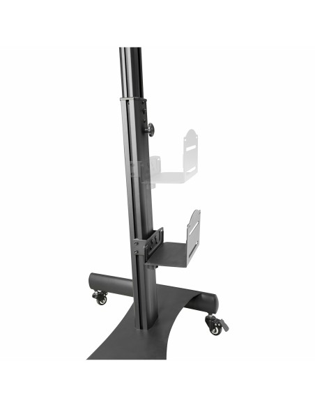 Carrito Ergonómico con Ajuste de Altura para Estación de Trabajo Móvil - con Soporte VESA para Monitor - con Soporte para CPU -