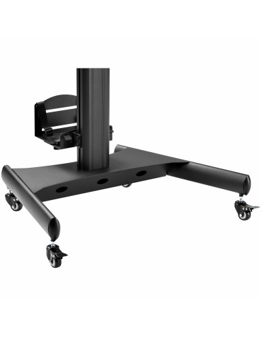 Carrito Ergonómico con Ajuste de Altura para Estación de Trabajo Móvil - con Soporte VESA para Monitor - con Soporte para CPU -