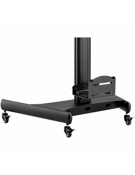 Carrito Ergonómico con Ajuste de Altura para Estación de Trabajo Móvil - con Soporte VESA para Monitor - con Soporte para CPU -