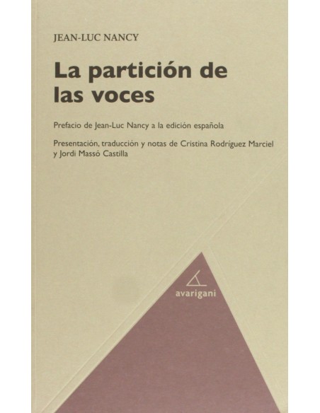 La particion de las voces La particion de las voces