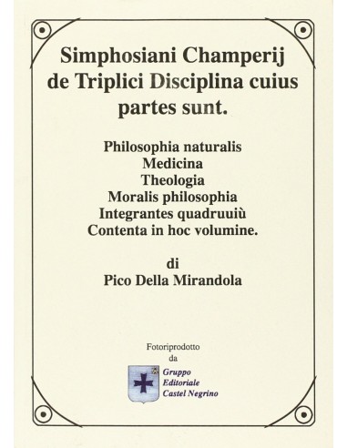 Simphosiani champerij de triplici disciplina cuius partes