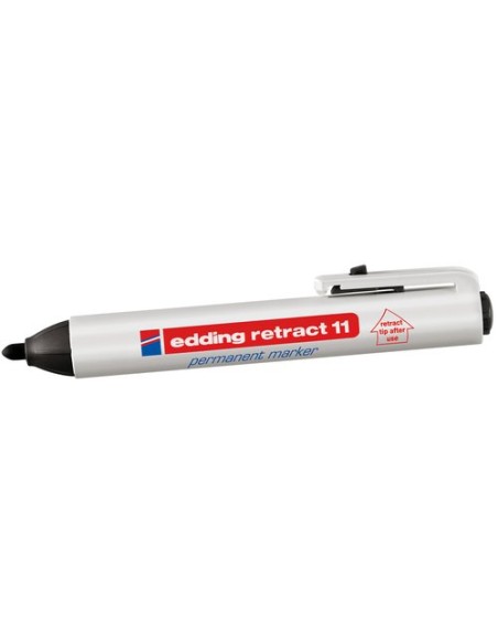 ROTUL.EDDING RETRACT 11 NEGRO - Pack de 10 unidades