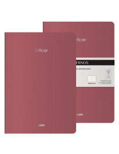 CUADERNO DOHE OFFICER A4 BURDEOS