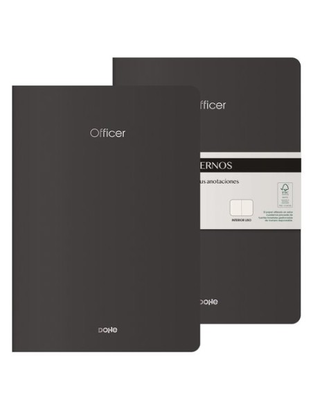 CUADERNO DOHE OFFICER A4 NEGRO