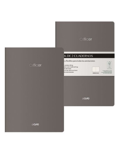 CUADERNO DOHE OFFICER A5 GRIS