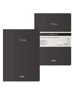 CUADERNO DOHE OFFICER A5 NEGRO