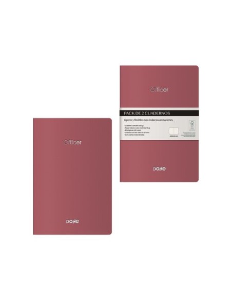 CUADERNO DOHE OFFICER A6 BURDEOS