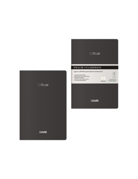 CUADERNO DOHE OFFICER A6 NEGRO