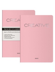 CUADERNO DOHE CREATIVE A4 ROSA