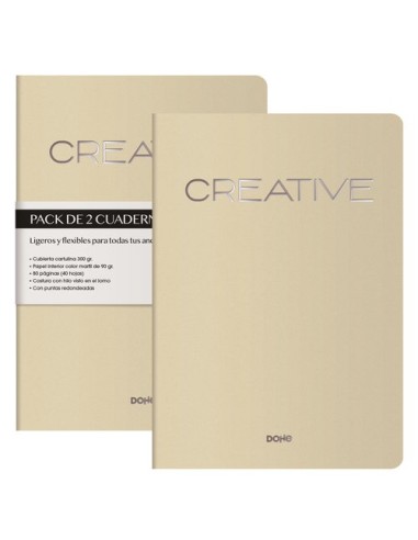 CUADERNO DOHE CREATIVE A4 BEIGE