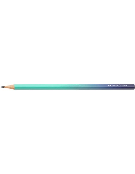LAPIZ FABER CASTELL - B  FLOW BLUE - Pack de 12 unidades