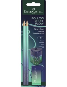 LAPIZ FABER CASTELL B FLOW EDIT. BLUE SE - Pack de 10 unidades
