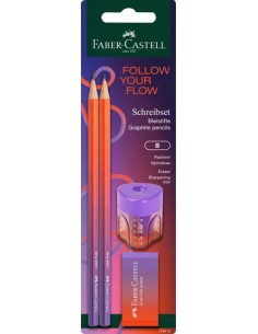 LAPIZ FABER CASTELL B FLOW EDIT. MELON S - Pack de 10 unidades