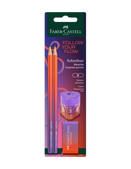 LAPIZ FABER CASTELL B FLOW EDIT. MELON S - Pack de 10 unidades