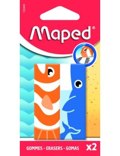 GOMA BORRAR MAPED ANIMAL B/2 - Pack de 30 unidades
