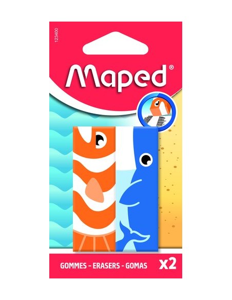 GOMA BORRAR MAPED ANIMAL B/2 - Pack de 30 unidades