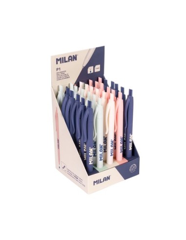 MILAN BOLÍGRAFO P1 SERIE 430 SINCE 1918 TINTA AZUL CAJA EXPOSITORA 30 UD