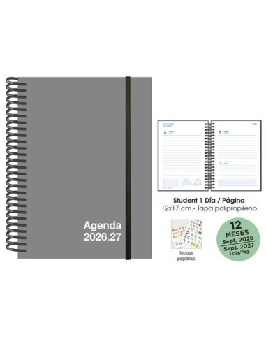 AG.ESC.SF. STUDENT 120x170 D/P GRIS