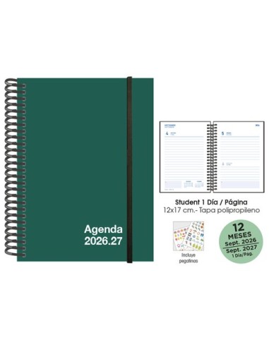 AG.ESC.SF. STUDENT 120x170 D/P VERDE