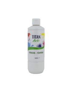 TEMPERA TITAN AC ESC.500ml BLANCO