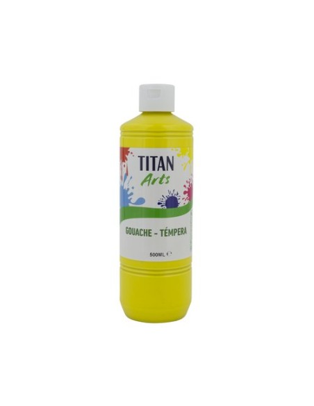 TEMPERA TITAN AC ESC.500ml AMARILLO