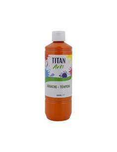 TEMPERA TITAN AC ESC.500ml NARANJA