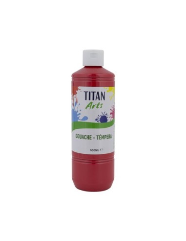 TEMPERA TITAN AC ESC.500ml BERMELLON