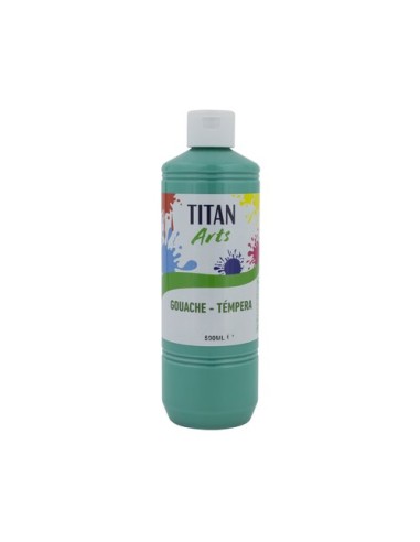 TEMPERA TITAN AC ESC.500ml TURQUESA