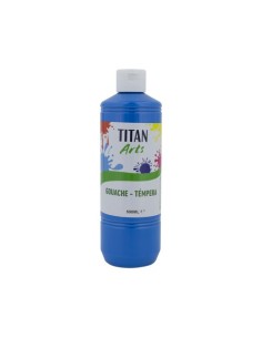 TEMPERA TITAN AC ESC.500ml CIAN