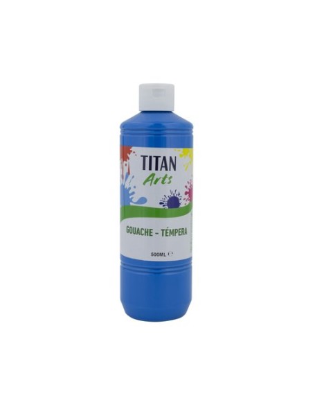 TEMPERA TITAN AC ESC.500ml CIAN