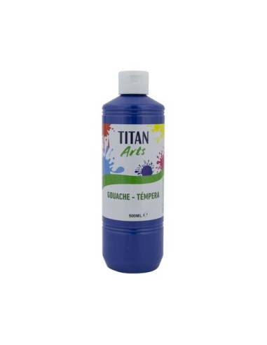 TEMPERA TITAN AC ESC.500ml AZUL OSC.