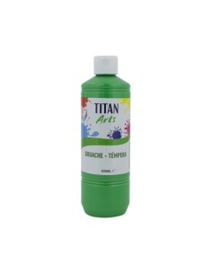 TEMPERA TITAN AC ESC.500ml VERDE CL.