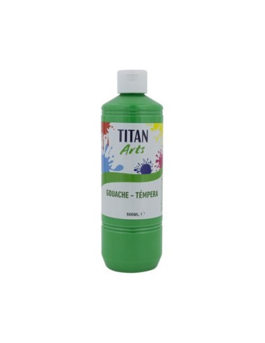 TEMPERA TITAN AC ESC.500ml VERDE CL.