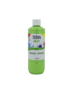 TEMPERA TITAN AC ESC.500ml VERDE VIVO