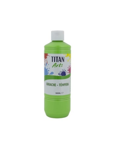 TEMPERA TITAN AC ESC.500ml VERDE VIVO