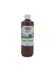 TEMPERA TITAN AC ESC.500ml MARRON OSC.