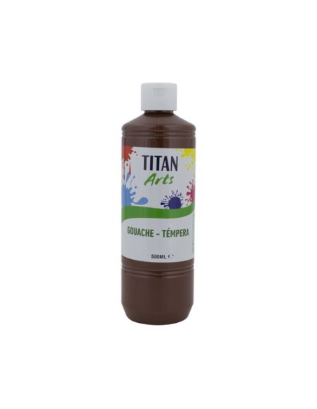 TEMPERA TITAN AC ESC.500ml MARRON OSC.