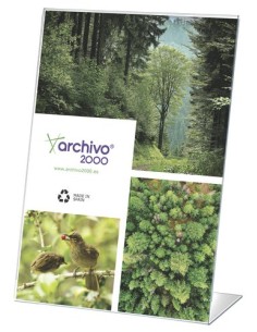 EXPOSITOR SOBR. L A3 VERTICAL CRISTAL - Pack de 25 unidades