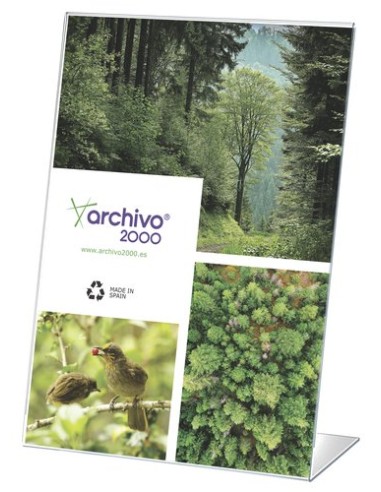 EXPOSITOR SOBR. L A3 VERTICAL CRISTAL - Pack de 25 unidades