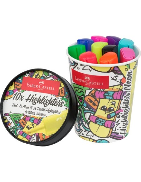 ROTUL.FLUOR FABER CASTELL 46 PACK.10