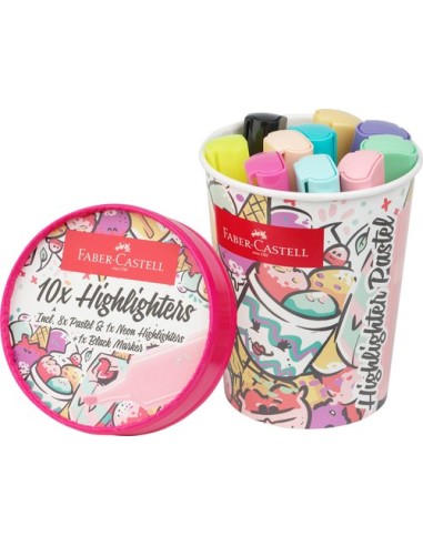 ROTUL.FLUOR FABER CASTELL 46 PAST. PACK.