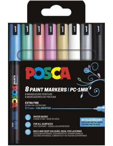 ROTUL.UNI-POSCA PC-1MR METAL. E/8