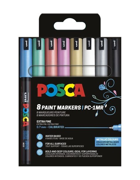 ROTUL.UNI-POSCA PC-1MR METAL. E/8